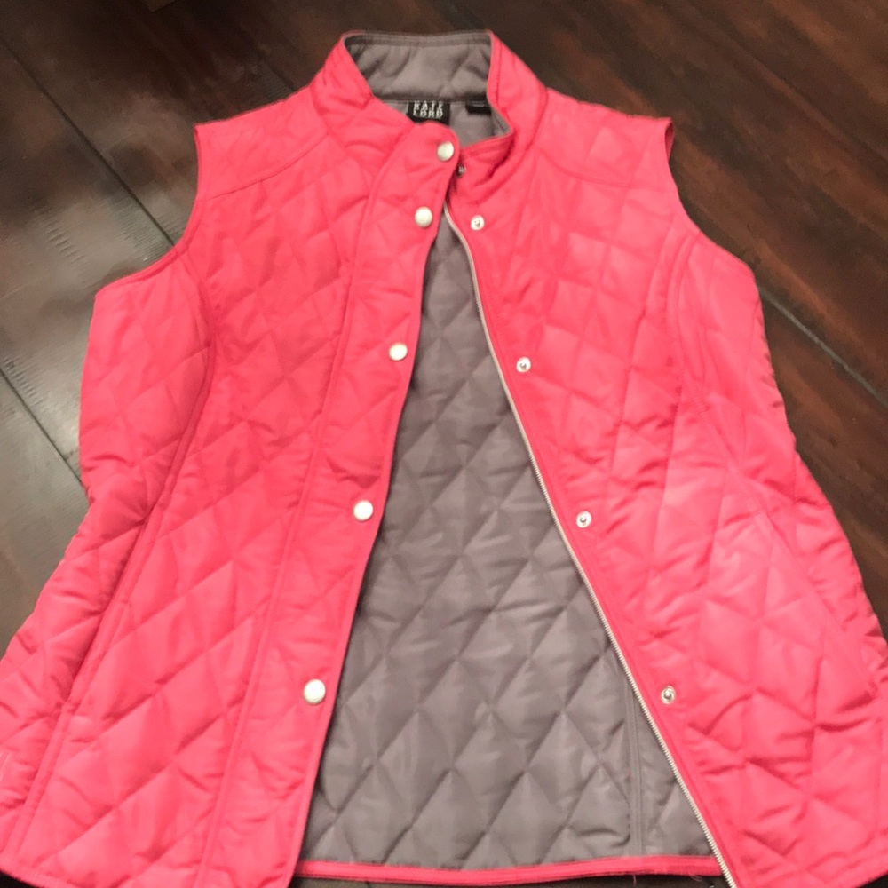 Kate Lord Quilted Vest Pink